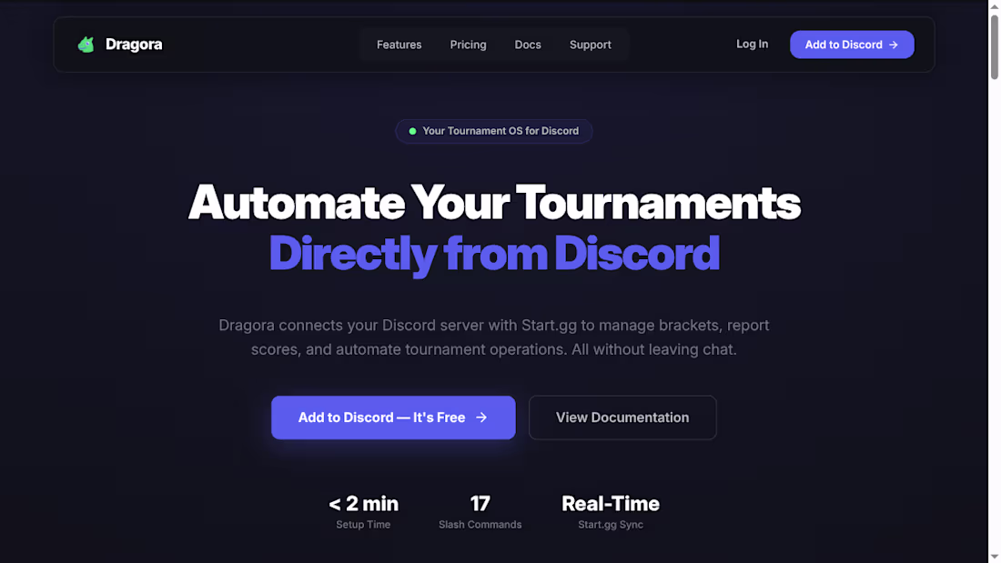 Cover image for Dragora — Tournament OS for