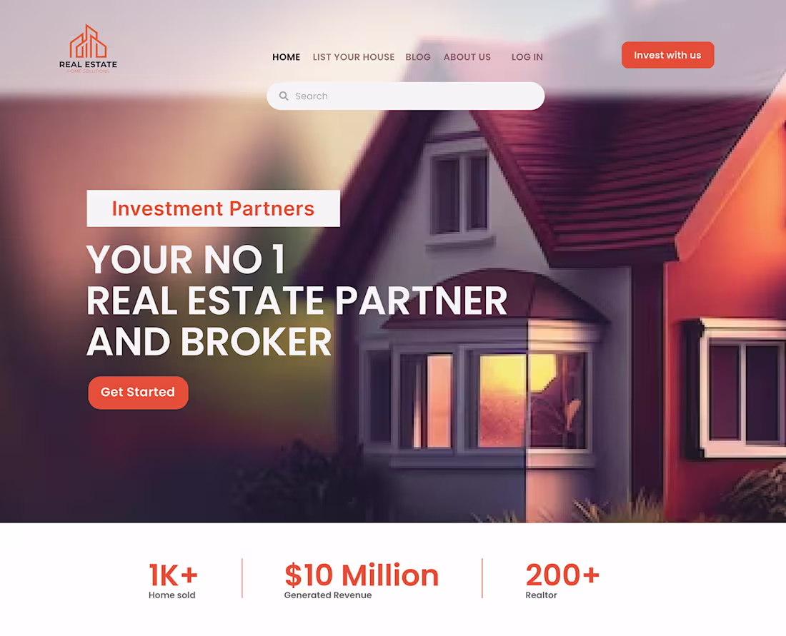 Cover image for Real Estate Website :: Behance