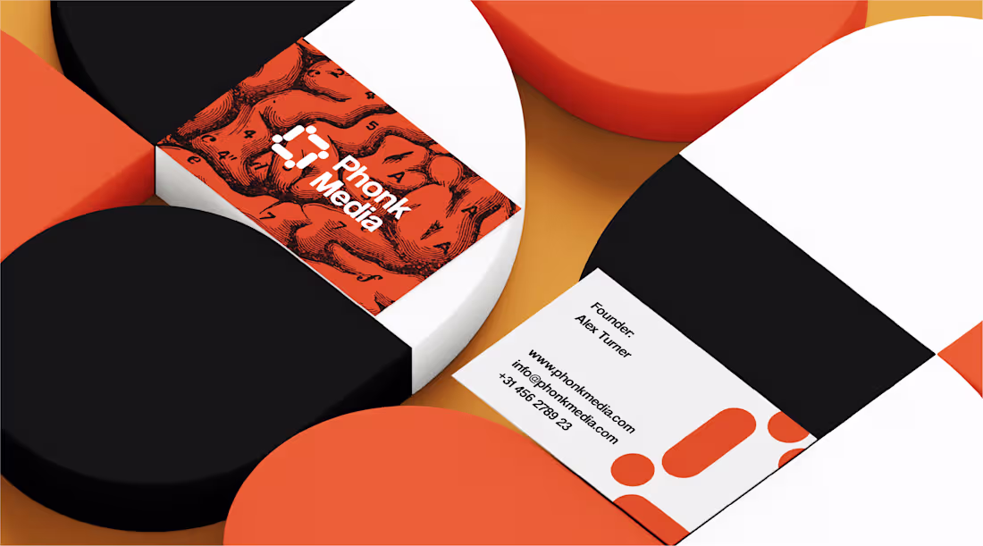 Cover image for Phonk Media - Tech Media Branding - logo Brand Design