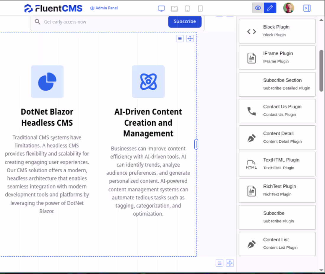 Cover image for FluentCMS - Open Source Blazor