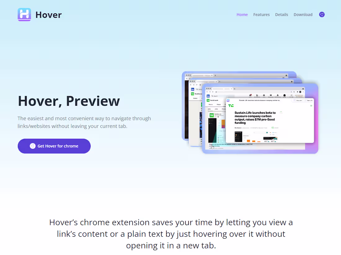 Cover image for Hover - Chrome Extension