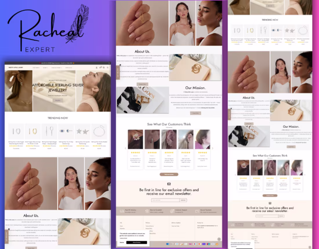 Cover image for Redesigned a Shopify jewelry store