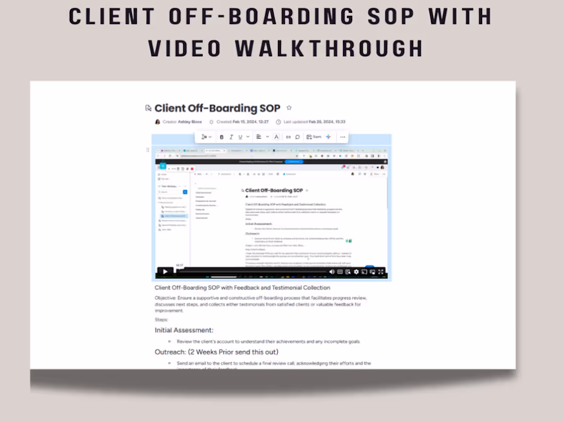Cover image for This SOP outlines a smooth,