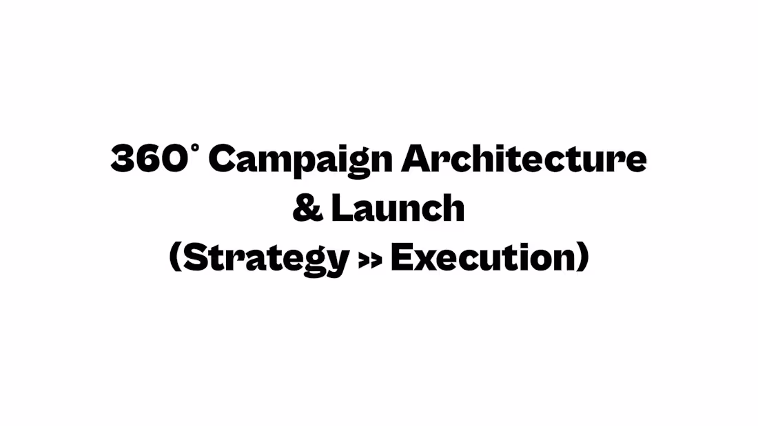 Cover image for 360° Campaign Architecture & Launch (Strategy → Execution)
