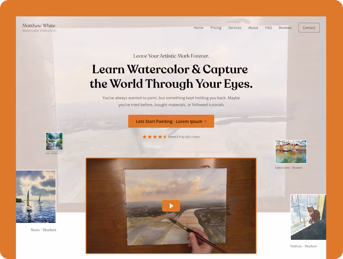 Cover image for Watercolor Mastery by Matthew White