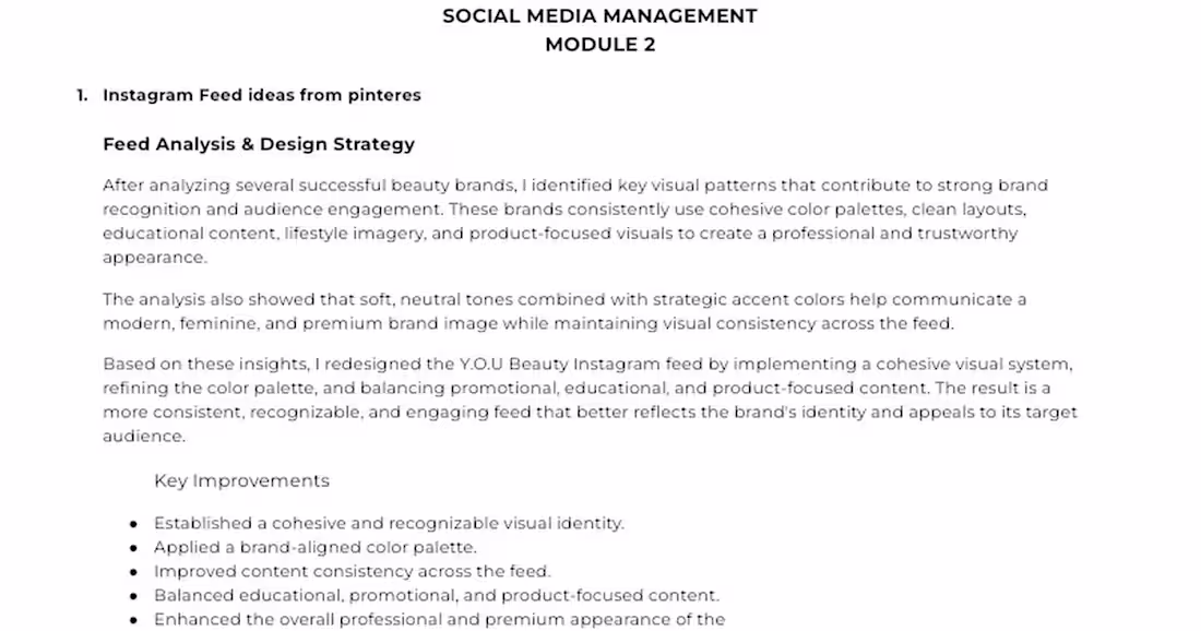 Cover image for Instagram Feed Redesign for Y.O.U Beauty