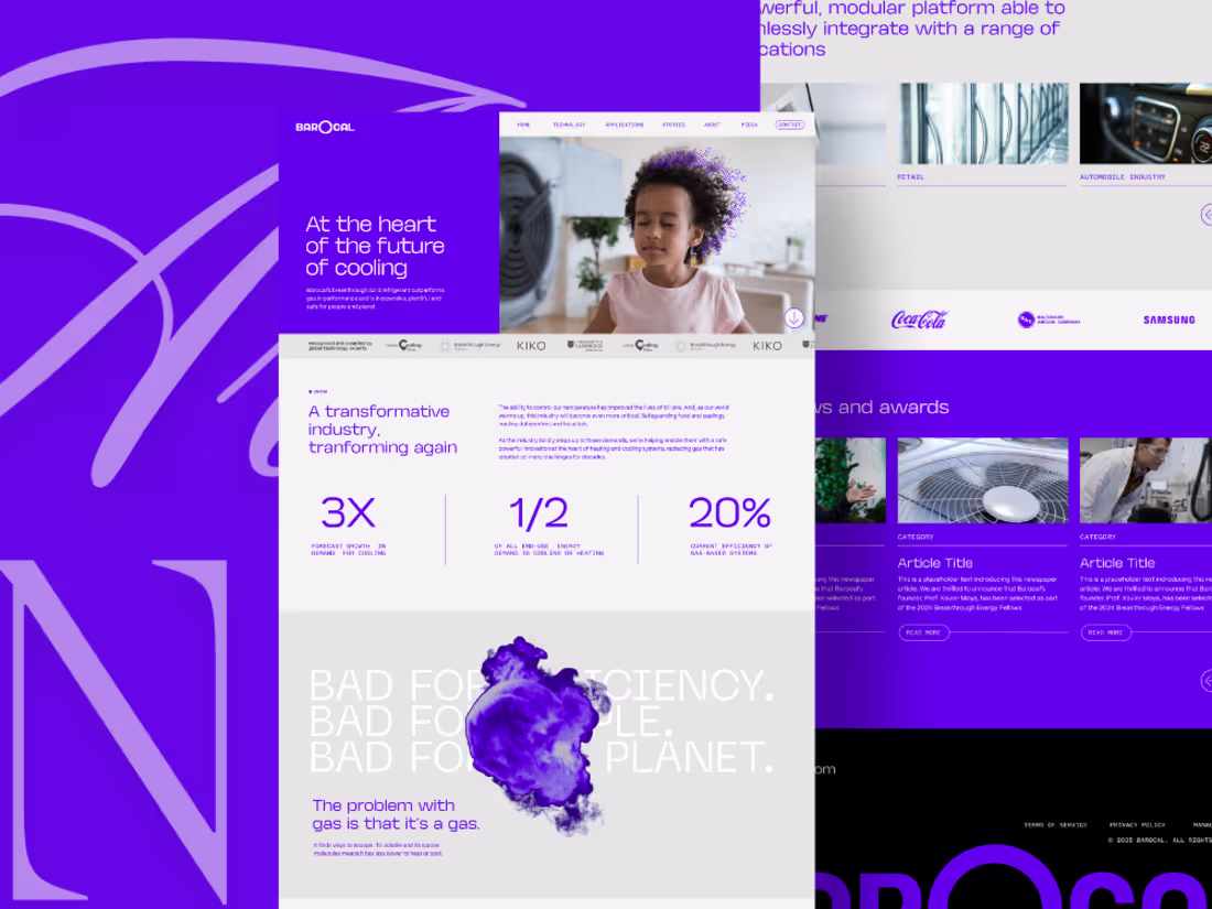 Cover image for Barocal Website - Elementor - WordPress