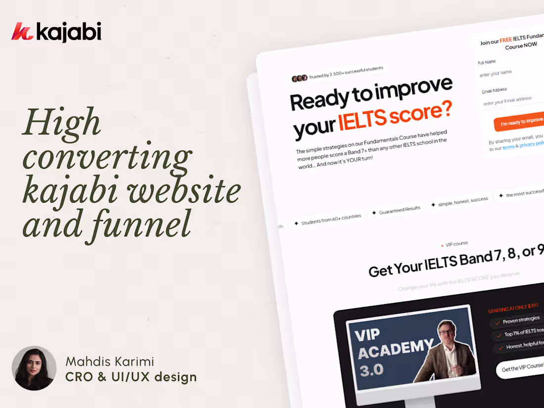 Cover image for Kajabi Website & Funnel Development