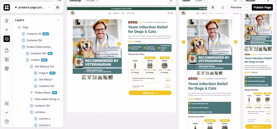 Cover image for Another high-converting Shopify product page