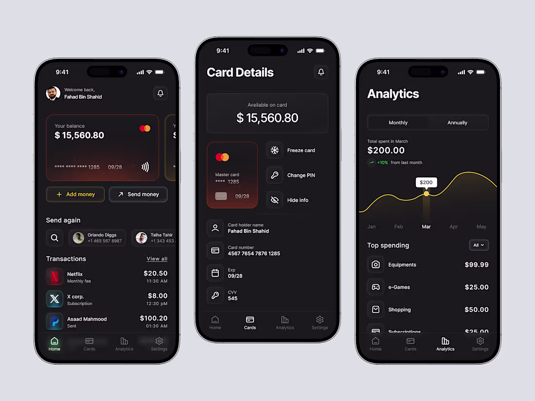 Cover image for Financial App UI Design