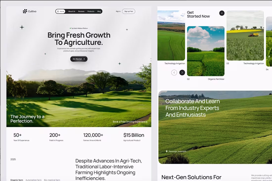 Cover image for Cultivo Landing page