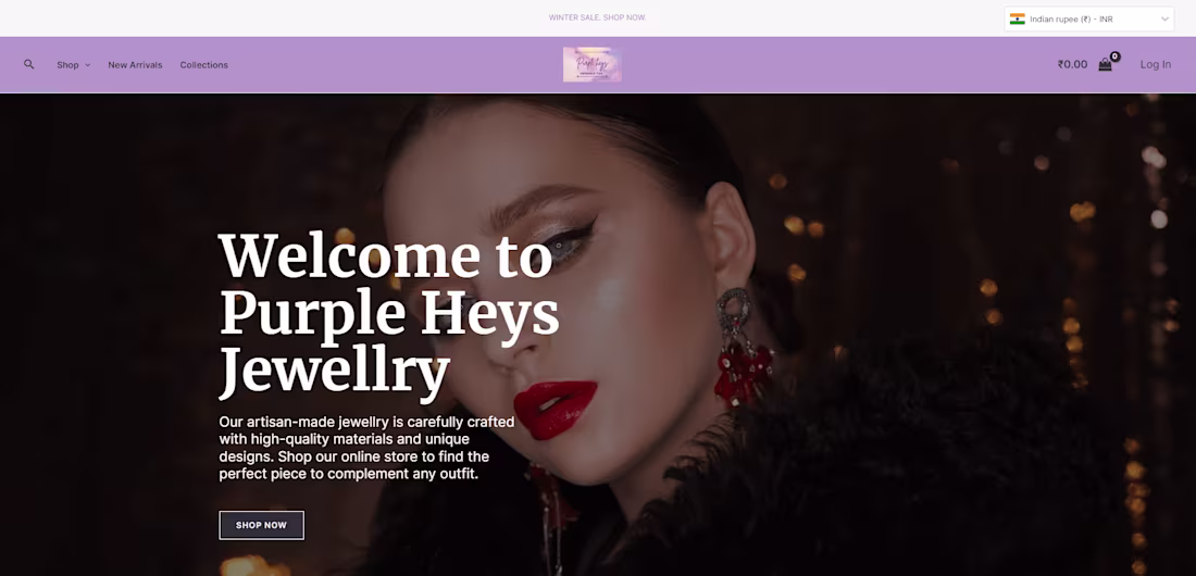 Cover image for Responsive Website Design For A Jewelry Brand