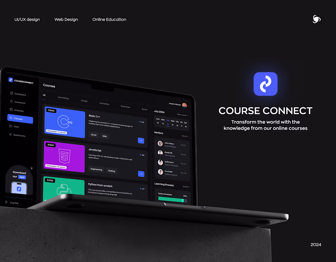 Cover image for E-learning Web App | Ronas IT