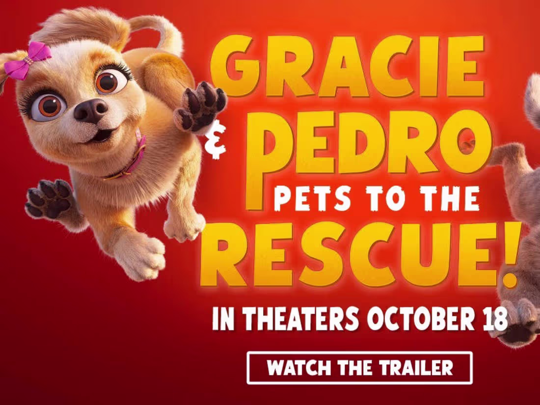 Cover image for Gracie & Pedro: Pets To The Rescue | Official Trailer