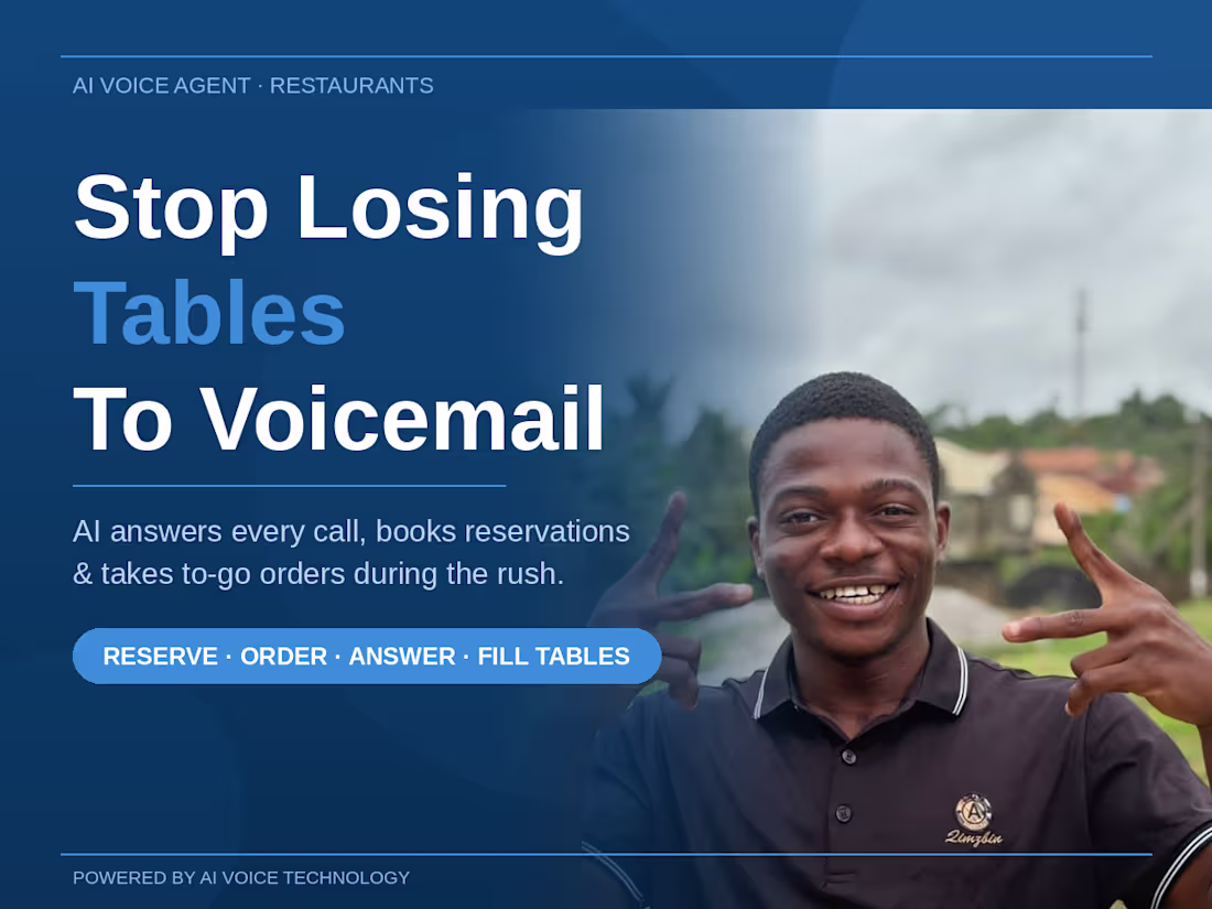 Cover image for Stop Losing Tables — AI Answers Every Call