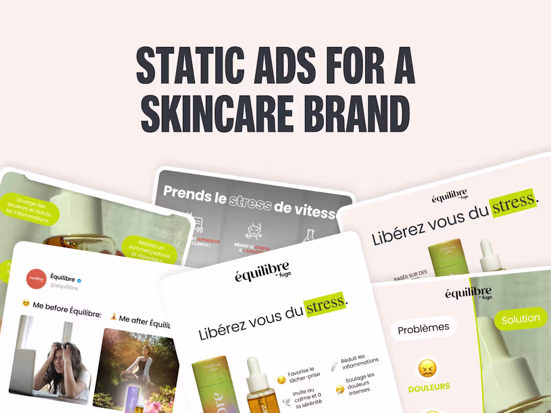 Cover image for Paid Media Static Ads for Skincare Brand
