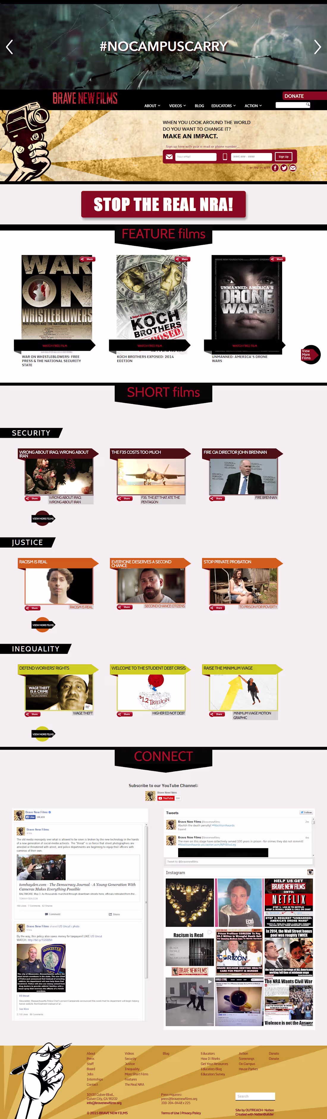 Cover image for NationBuilder site for a large