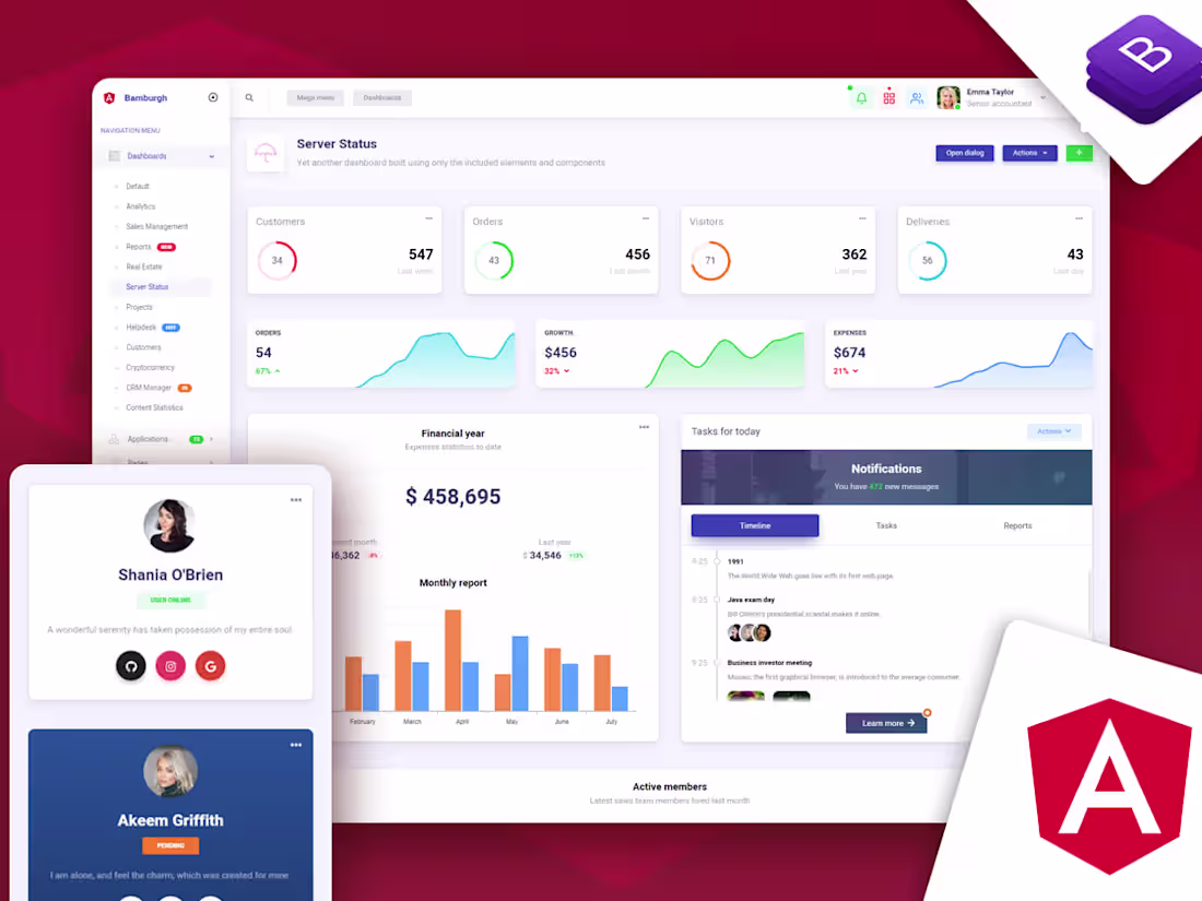 Cover image for Angular CRM System
