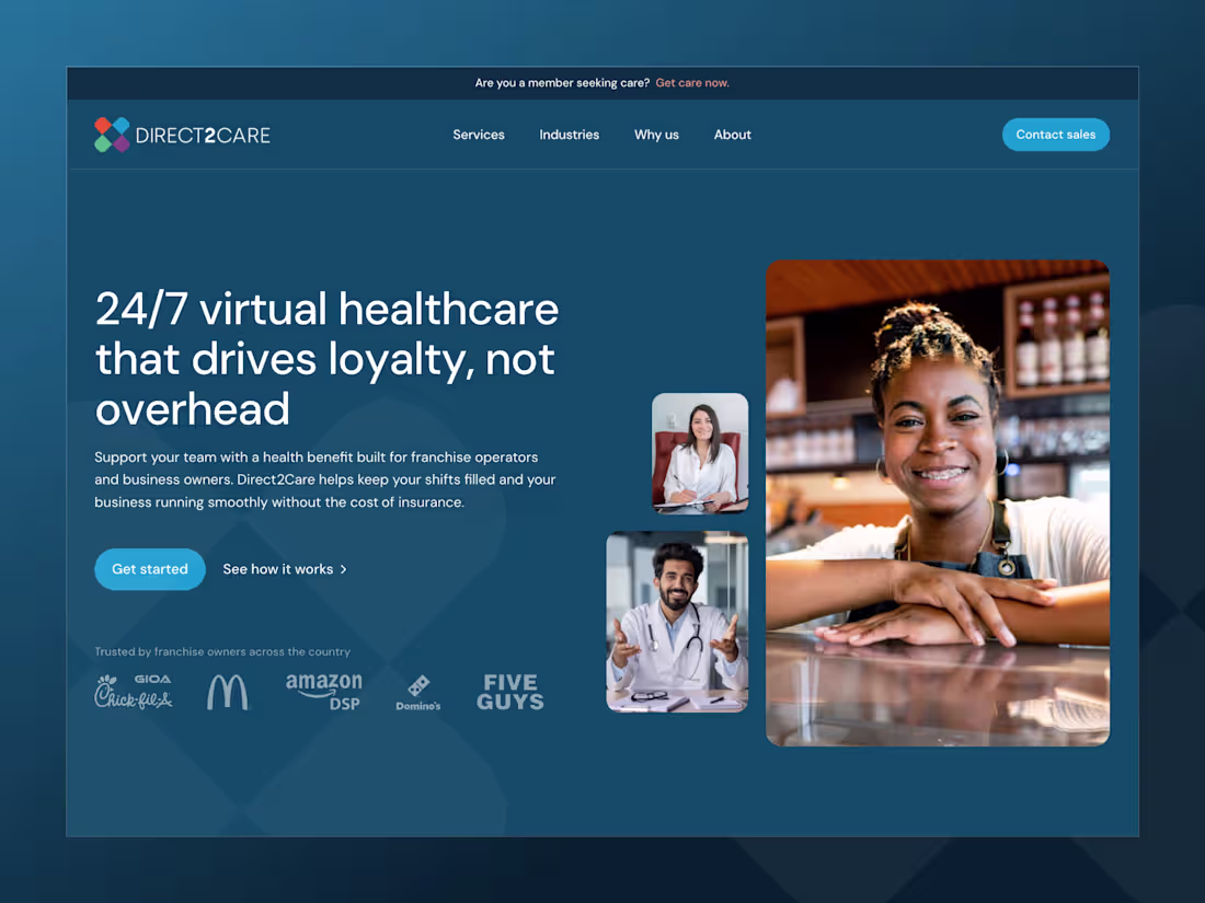 Cover image for Direct2Care Web Design & Development