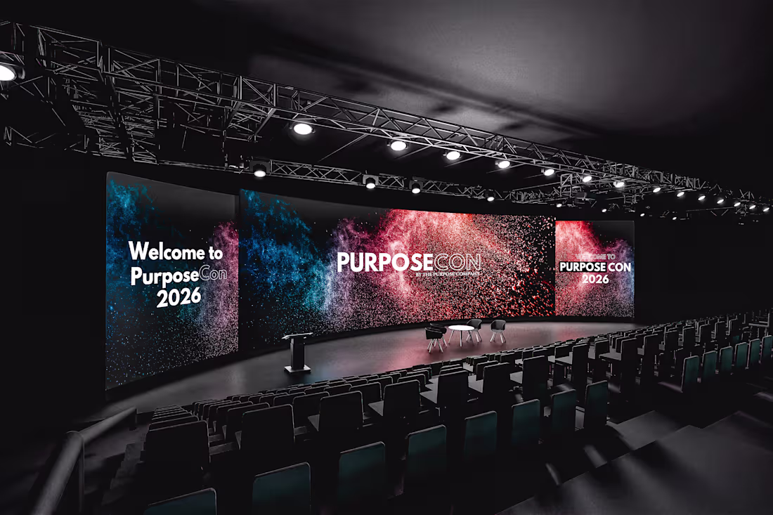 Cover image for PurposeCon 2026 LED Visual Identity