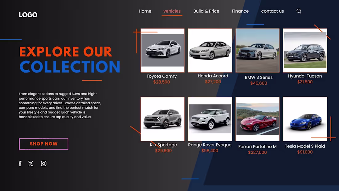Cover image for Automotive Landing Page Design in