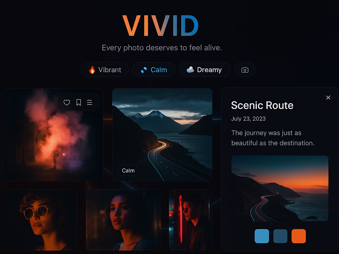 Cover image for VIVID – The Dynamic Photo Experience Library A cinematic pho...