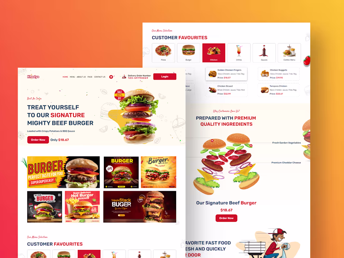 Cover image for Designed a modern fast-food restaurant