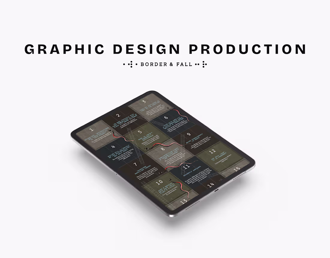 Cover image for Graphic Design Production | Border&Fall