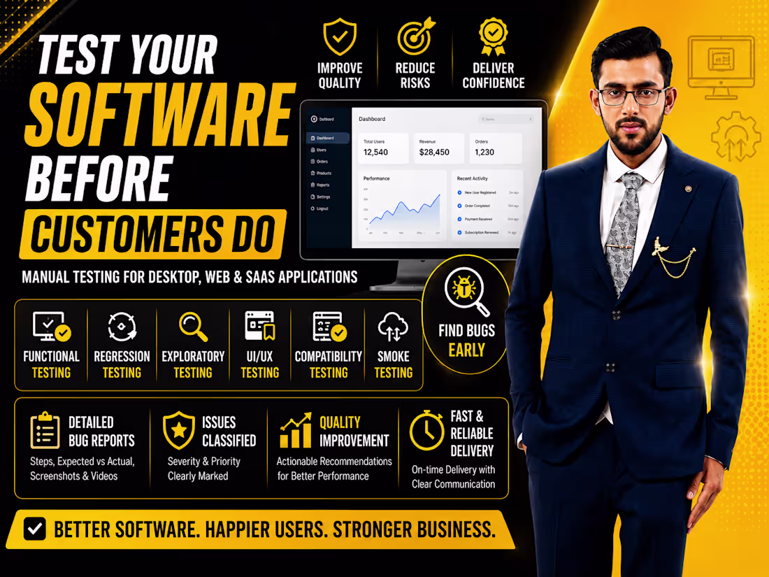 Cover image for I will find critical bugs in your website, mobile app and saas