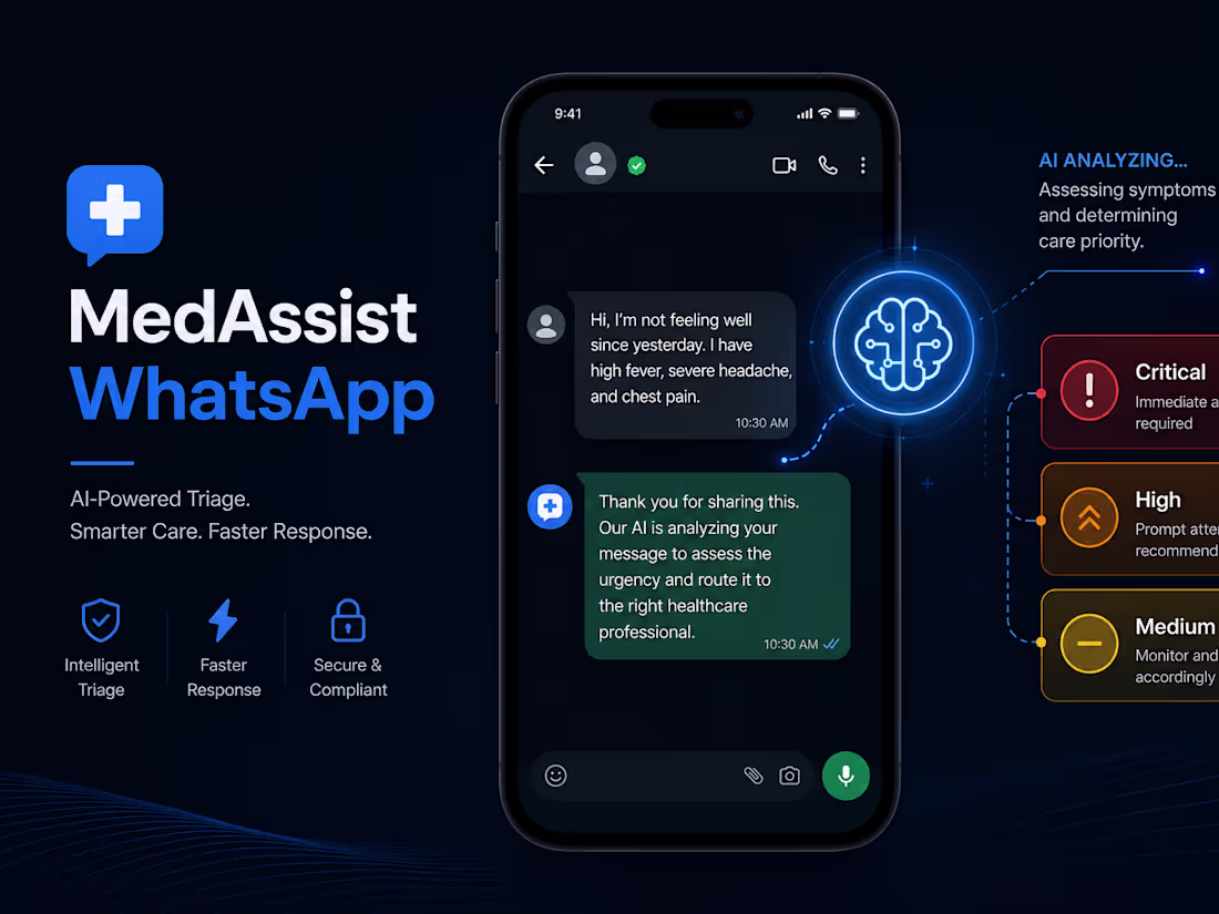 Cover image for MedAssist WhatsApp -AI Powered Medical