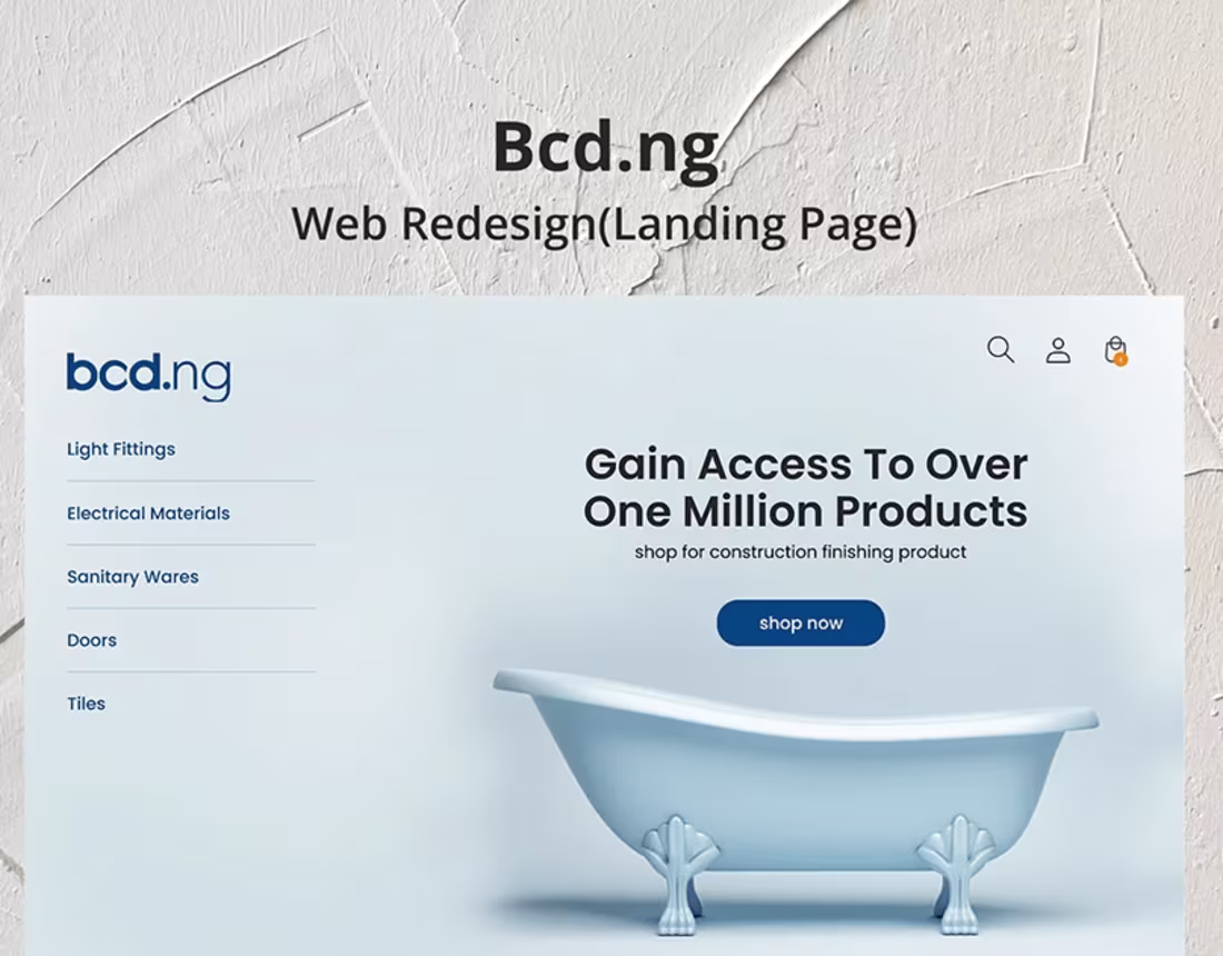Cover image for BCD E-Commerce web design :: Behance