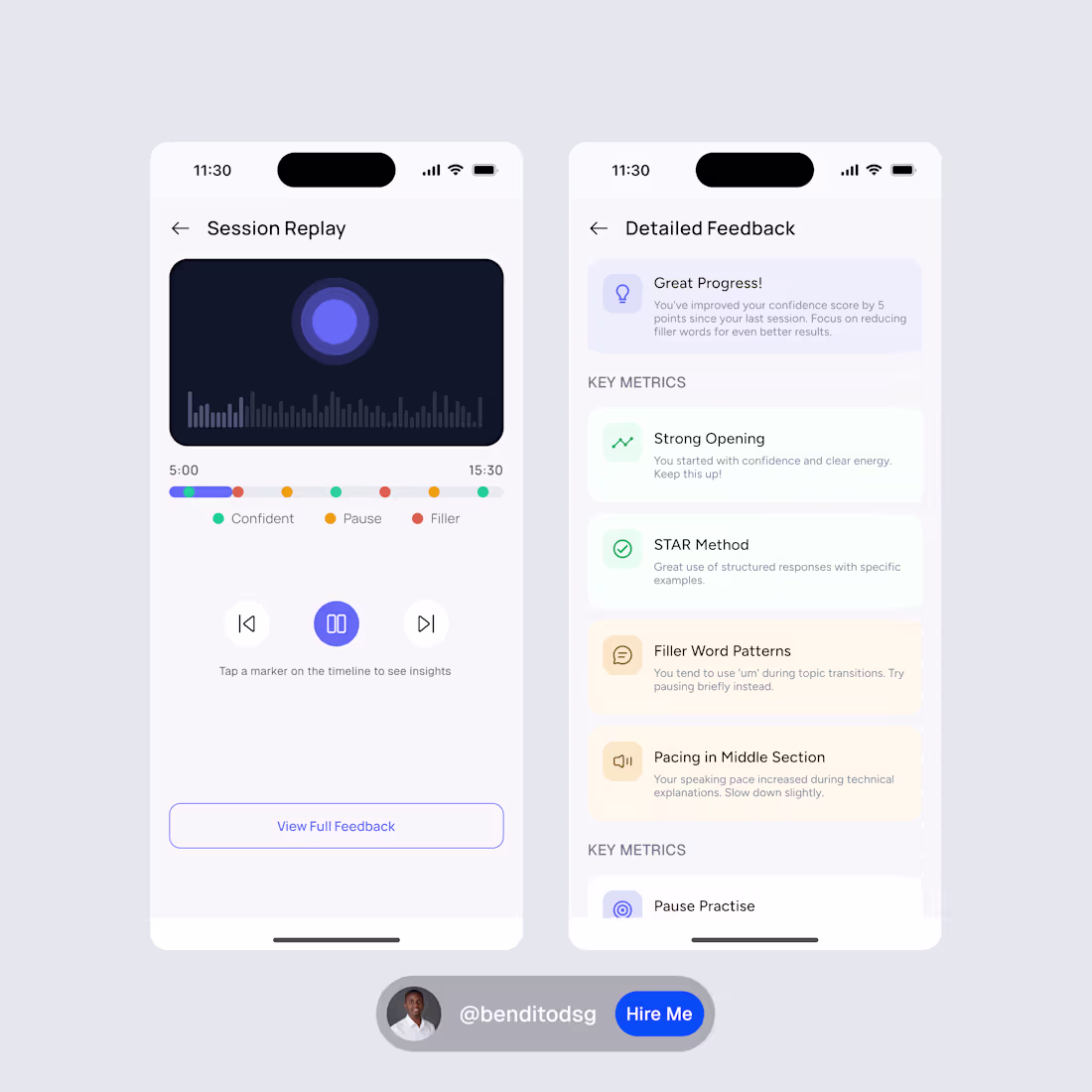 Cover image for Mock Interview Practice App — UI/UX Concept This project exp...