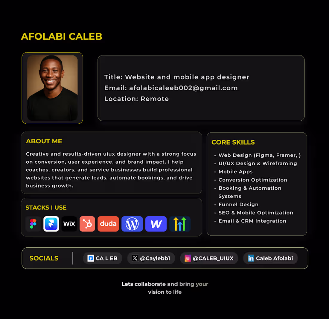 Cover image for RESUME
