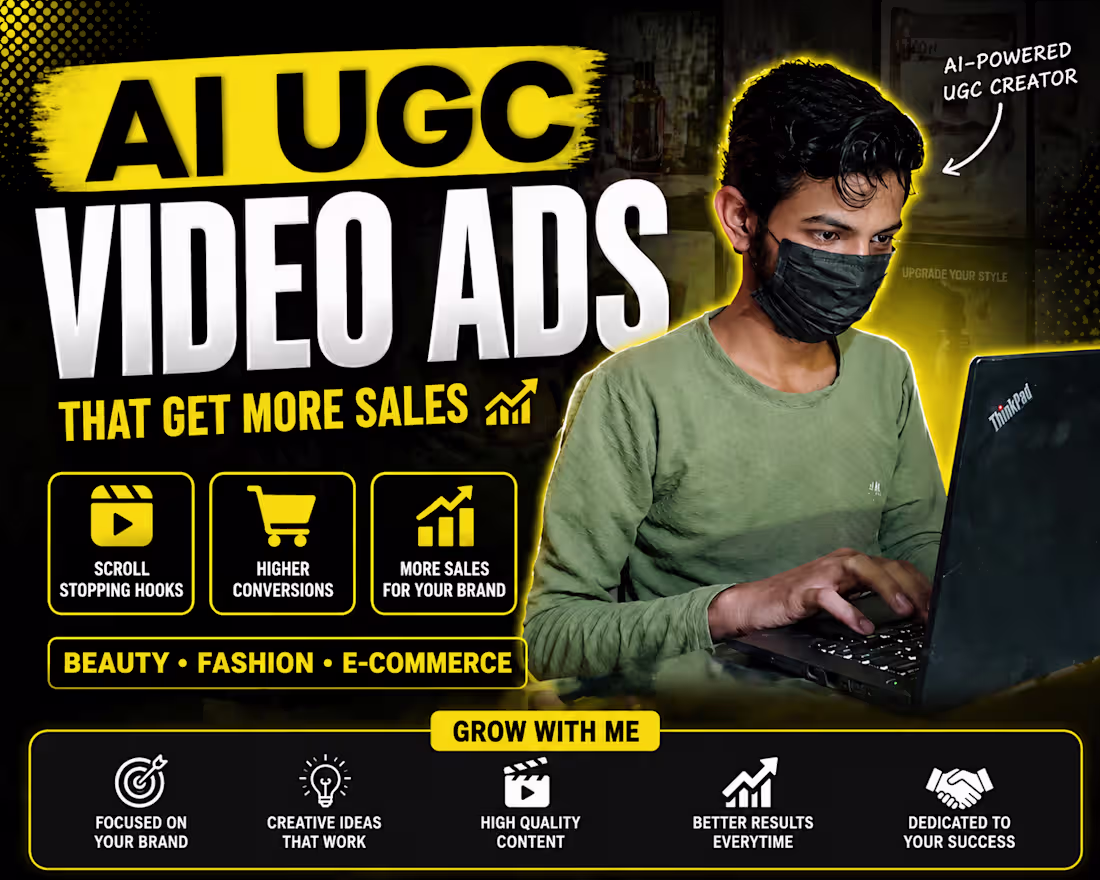 Cover image for I will create realistic AI UGC video ads for brands
