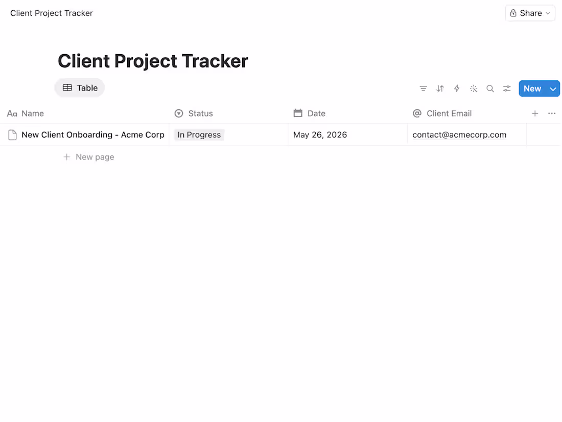 Cover image for Notion Client Project Creator
Built an