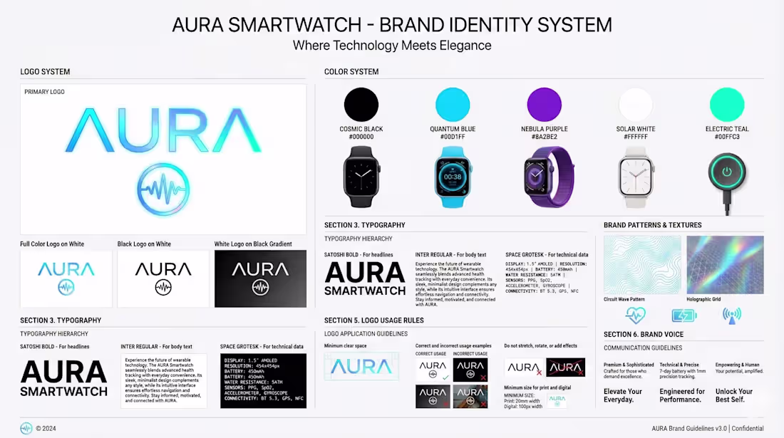 Cover image for 🚀 Building a complete Smartwatch Brand System — from zero t...