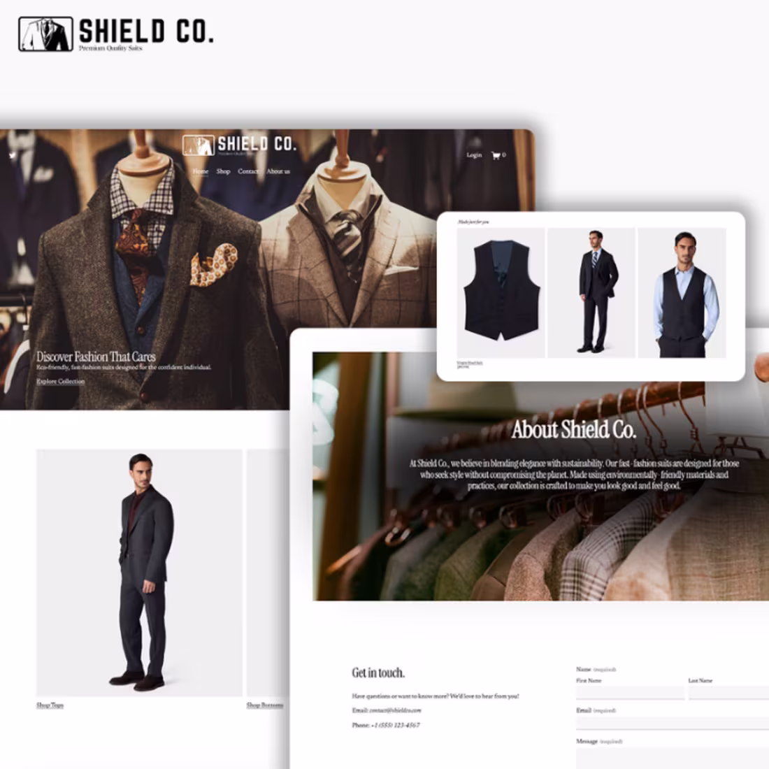 Cover image for Shield Co. | Squarespace Website Design