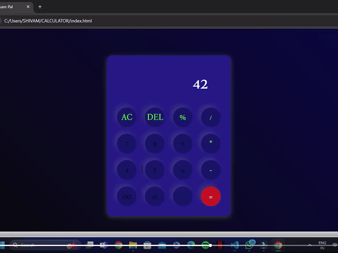 Cover image for Calculator web page