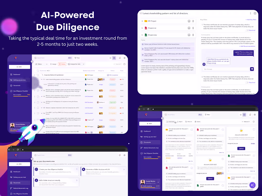 Cover image for AI-Powered Due Diligence Platform