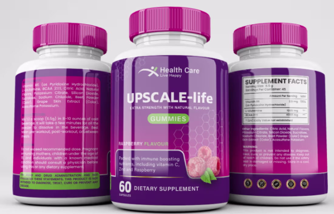 Cover image for Premium Supplement Label Vitamin Bottle Packaging Print Design 