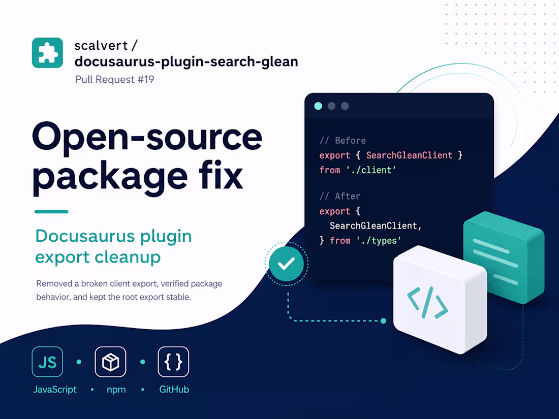 Cover image for Fixing a Docusaurus package export issue