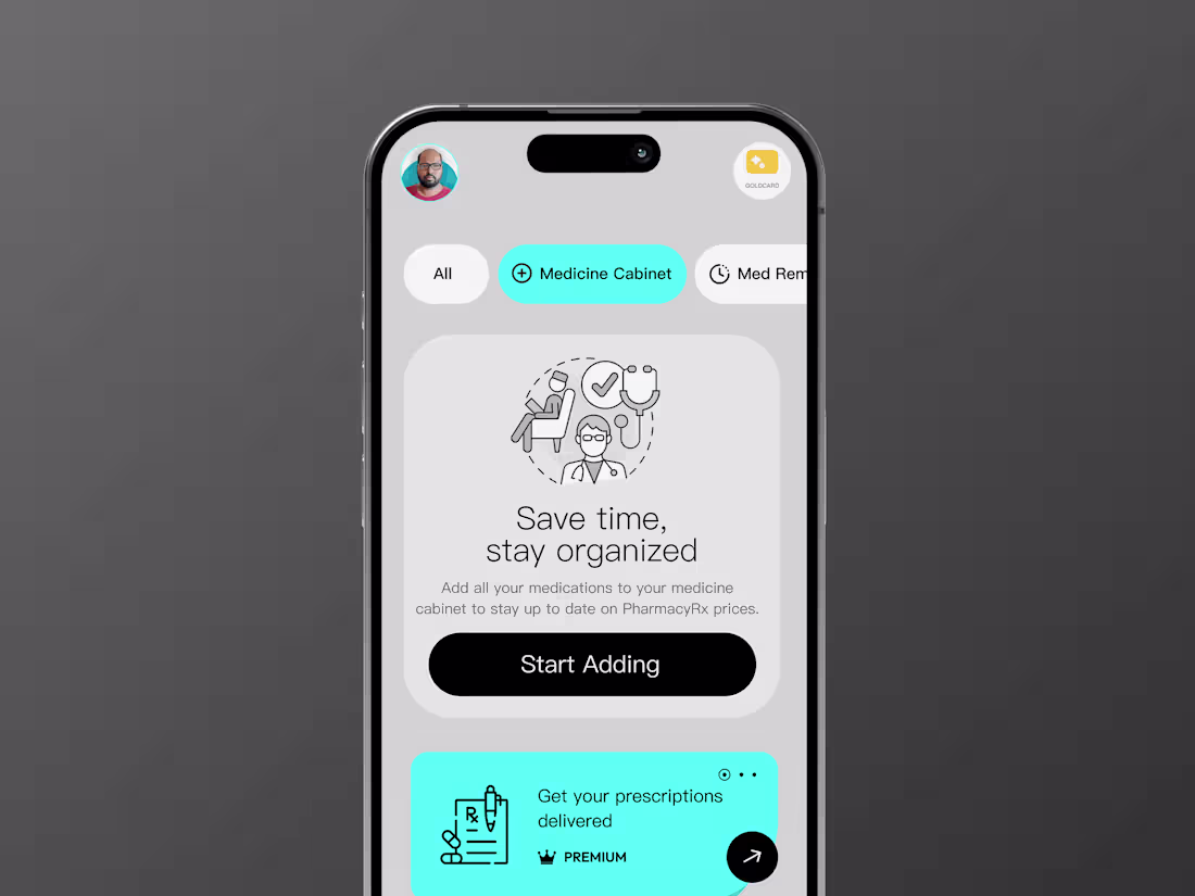 Cover image for Design of PharmacyRx - A Pharmacy Savings App
