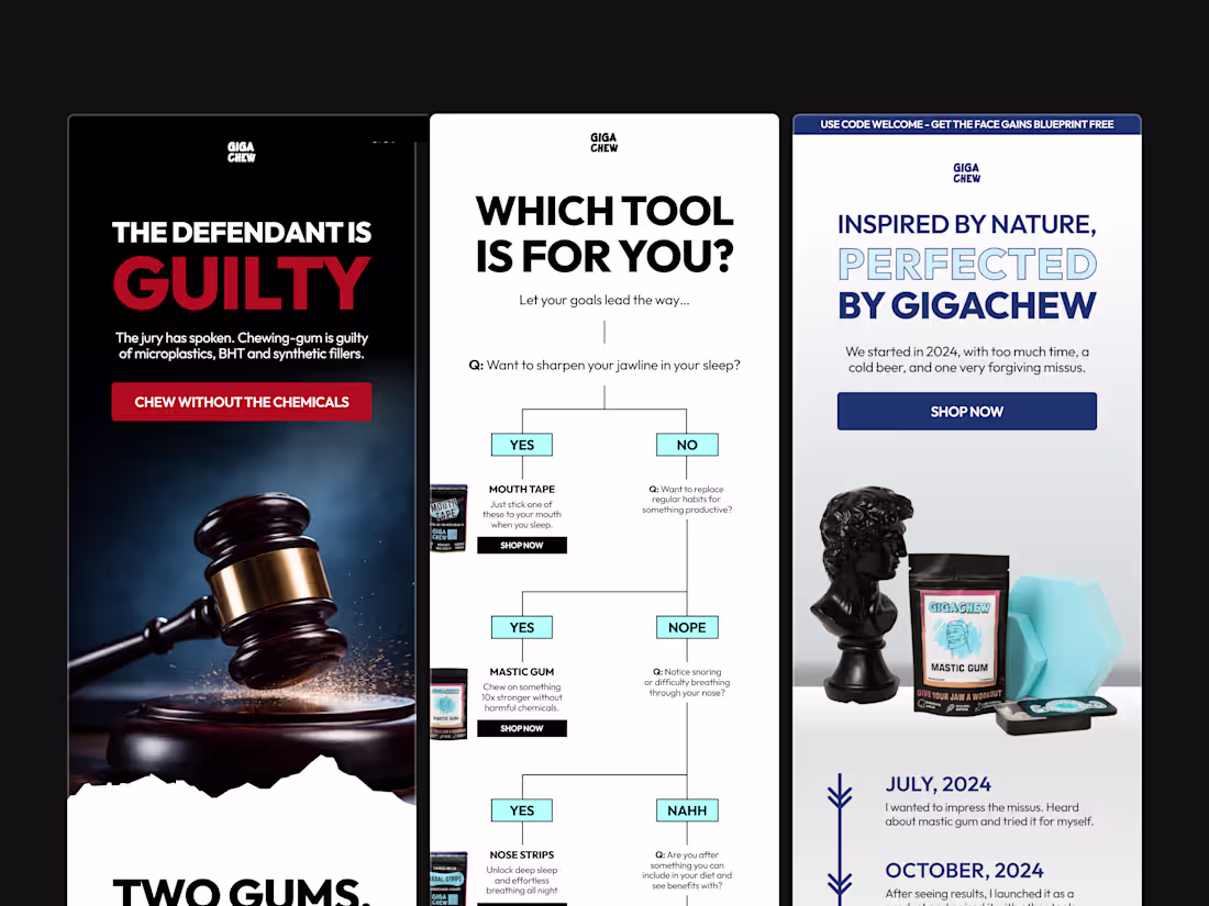Cover image for GIGACHEW (Email Marketing, Design & Brand Strategy)