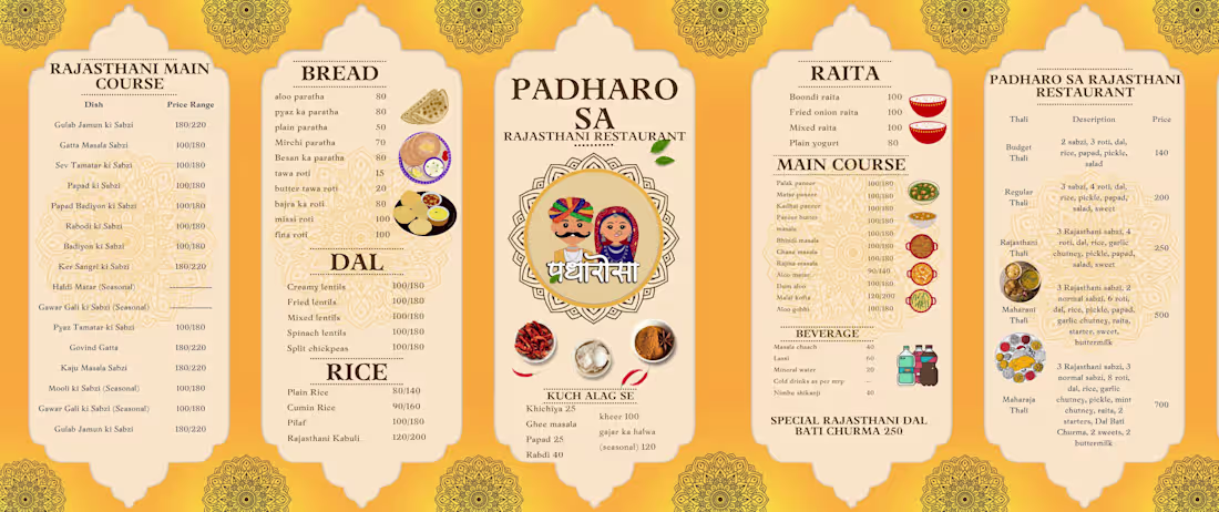 Cover image for Indian Hotle Menu Design