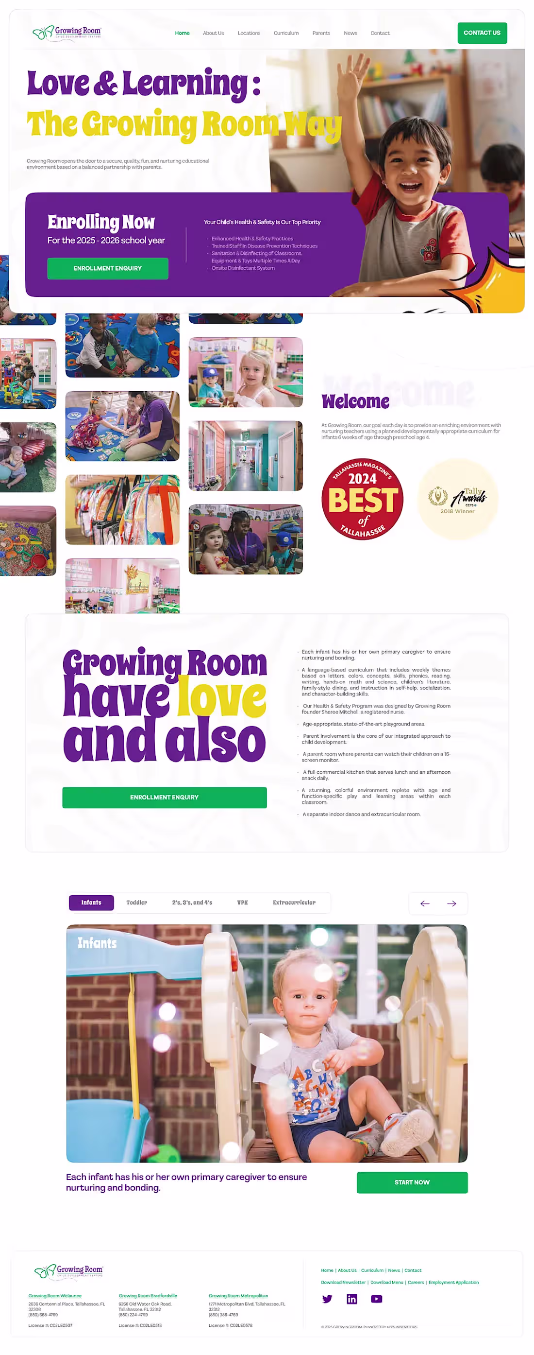 Cover image for Growing Room — Childcare Center
