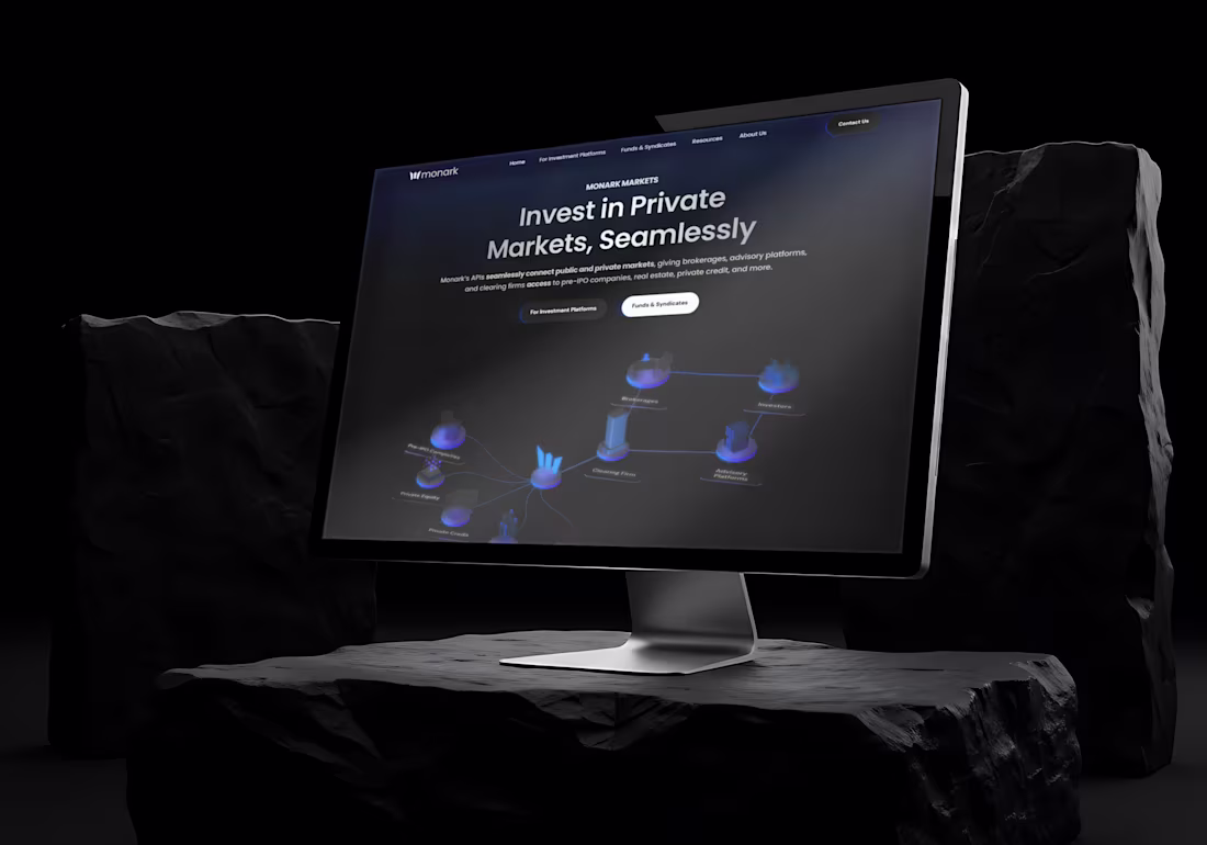 Cover image for Built Monark's website ahead of