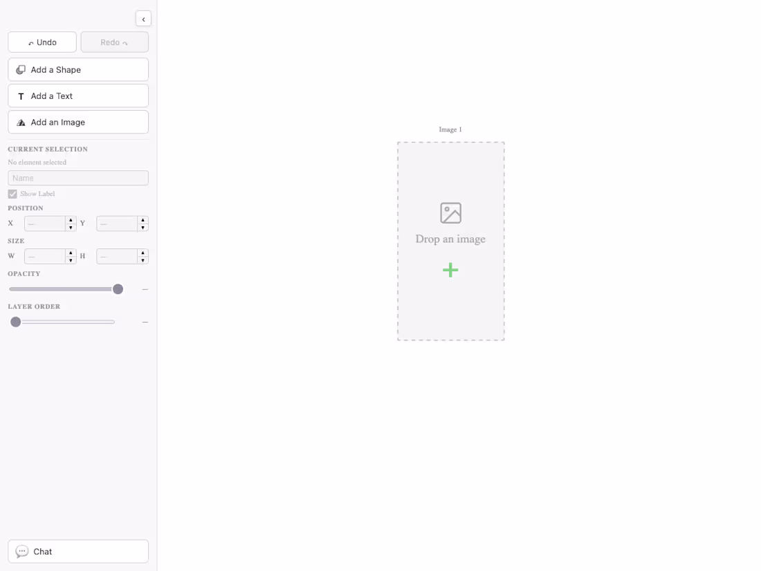 Cover image for Canvas editor with chat panel