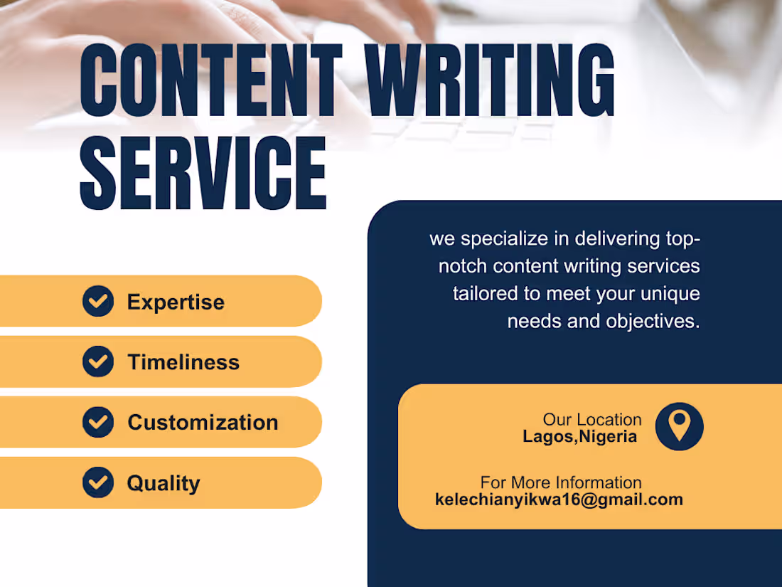 Cover image for Writing contents based on accuracy and quality only.