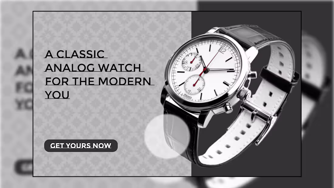 Cover image for Analog Watch Landing Page