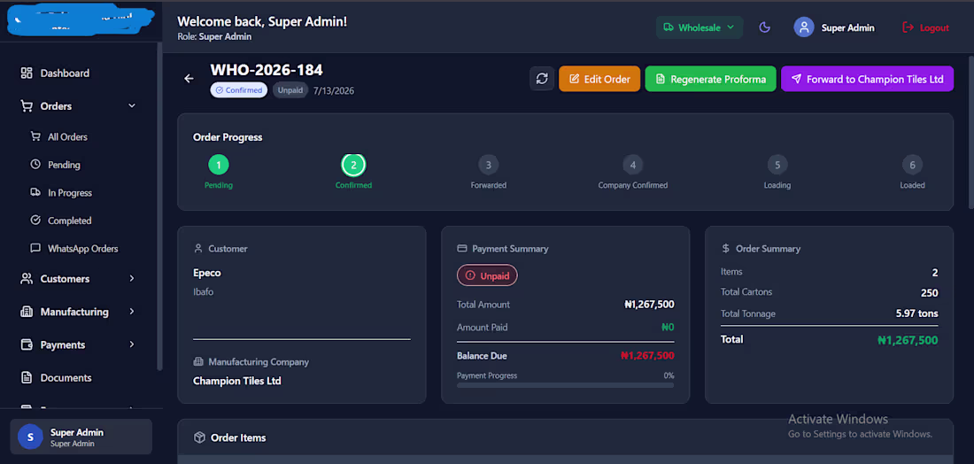 Cover image for Sales tracking dashboard with role-based